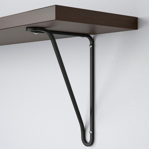 Полка Ikea Bergshult/Forlaggare ДСП / Черный-коричневый photo 4