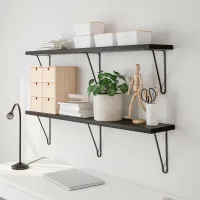 Raft Ikea Bergshult/Forlaggare PAL / Negru-maro photo 5