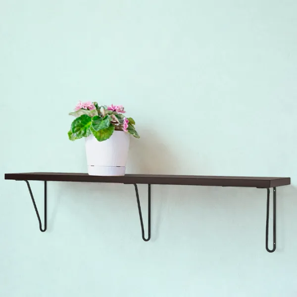 Полка Ikea Bergshult/Forlaggare ДСП / Черный-коричневый photo 7