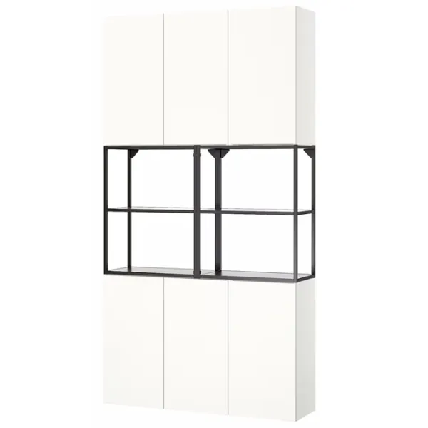 Kухонный шкаф Ikea Enhet Antracite / Стекло photo 1 Kухонный шкаф Ikea Enhet Antracite / Стекло photo 1