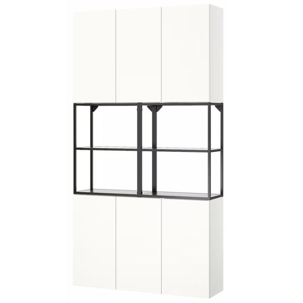 Kухонный шкаф Ikea Enhet Antracite / Стекло photo 1 Kухонный шкаф Ikea Enhet Antracite / Стекло photo 1