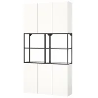 Kухонный шкаф Ikea Enhet Antracite / Стекло