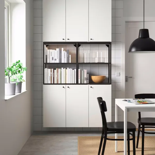 Kухонный шкаф Ikea Enhet Antracite / Стекло photo 2 Kухонный шкаф Ikea Enhet Antracite / Стекло photo 2