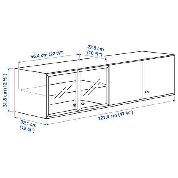 Полка Ikea Boastad ДСП / Черный-коричневый photo 2 Полка Ikea Boastad ДСП / Черный-коричневый photo 2