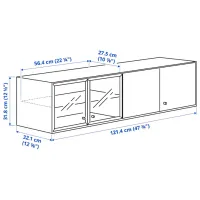 Raft Ikea Boastad PAL / Negru-maro photo 2