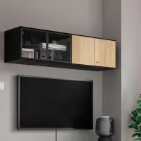Raft Ikea Boastad PAL / Negru-maro photo 5