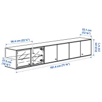 Raft Ikea Boastad PAL / Negru-maro photo 2