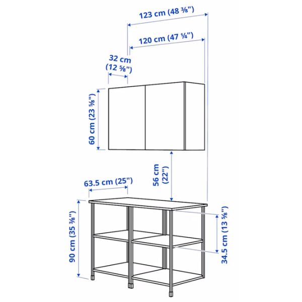 Kухонный шкаф Ikea Enhet Brown / ДСП photo 5 Kухонный шкаф Ikea Enhet Brown / ДСП photo 5