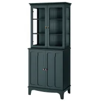 Kухонный шкаф Ikea Lommarp Темно-зеленый / Стекло