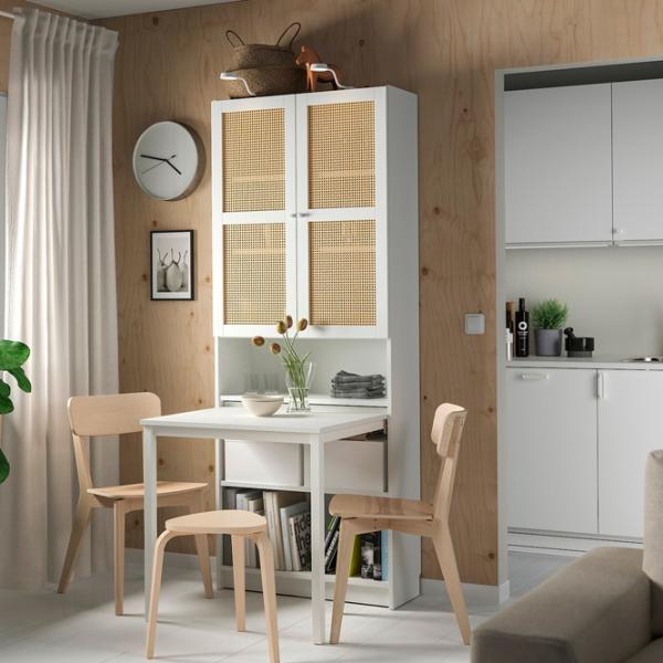 Kухонный шкаф Ikea Billy/Hogadal Brown / Бамбук photo 3