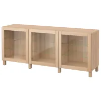 Kухонный шкаф Ikea Besta/Sindvik/Stubbarp Brown / Стекло