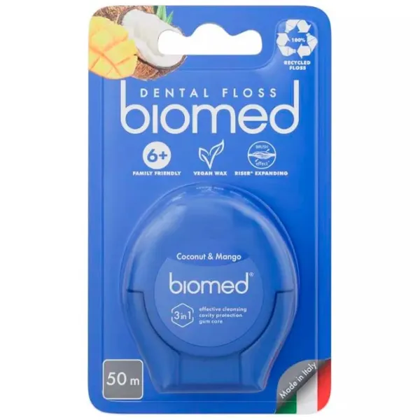 Зубная нить Biomed Coconut & Mango Синий / Кокос photo 1