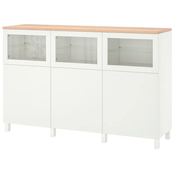 Dulap de bucătărie Ikea Besta/Sindvik/Stubbarp White / Sticlă photo 1 Dulap de bucătărie Ikea Besta/Sindvik/Stubbarp White / Sticlă photo 1