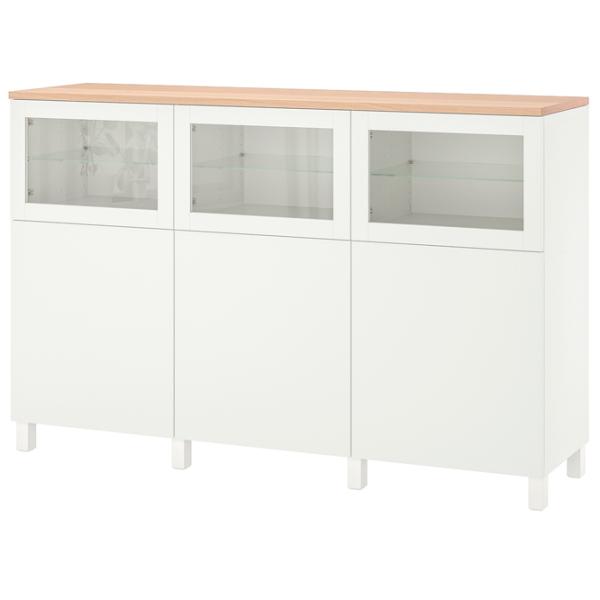 Dulap de bucătărie Ikea Besta/Sindvik/Stubbarp White / Sticlă photo 1 Dulap de bucătărie Ikea Besta/Sindvik/Stubbarp White / Sticlă photo 1