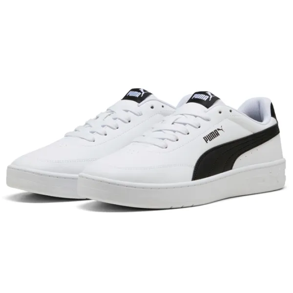 Ghete pentru bărbați Puma Court Classic Clean 45 / White Black photo 1