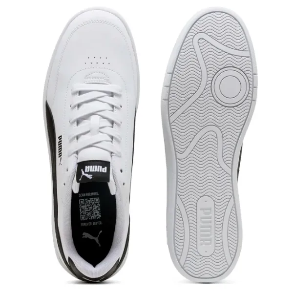 Ghete pentru bărbați Puma Court Classic Clean 45 / White Black photo 4