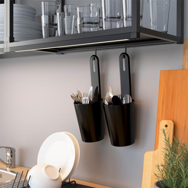 Raft Ikea Enhet Oțel inoxidabil / Anthracite photo 5