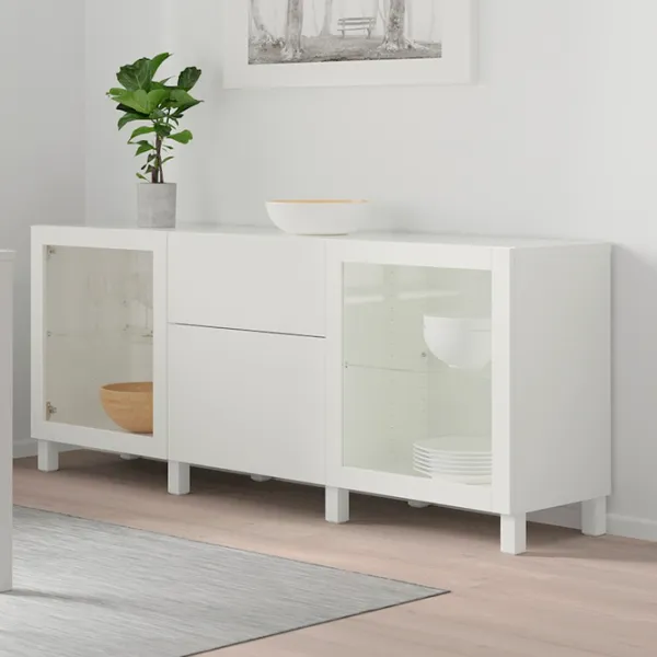 Kухонный шкаф Ikea Besta/Sindvik/Stubbarp White / Стекло photo 5 Kухонный шкаф Ikea Besta/Sindvik/Stubbarp White / Стекло photo 5