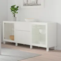 Dulap de bucătărie Ikea Besta/Sindvik/Stubbarp White / Sticlă photo 5