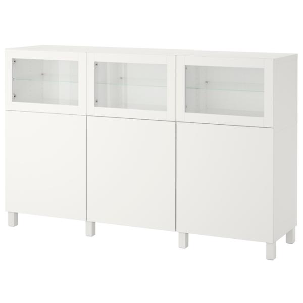 Dulap de bucătărie Ikea Besta/Sindvik/Stubbarp White / Sticlă photo 1 Dulap de bucătărie Ikea Besta/Sindvik/Stubbarp White / Sticlă photo 1