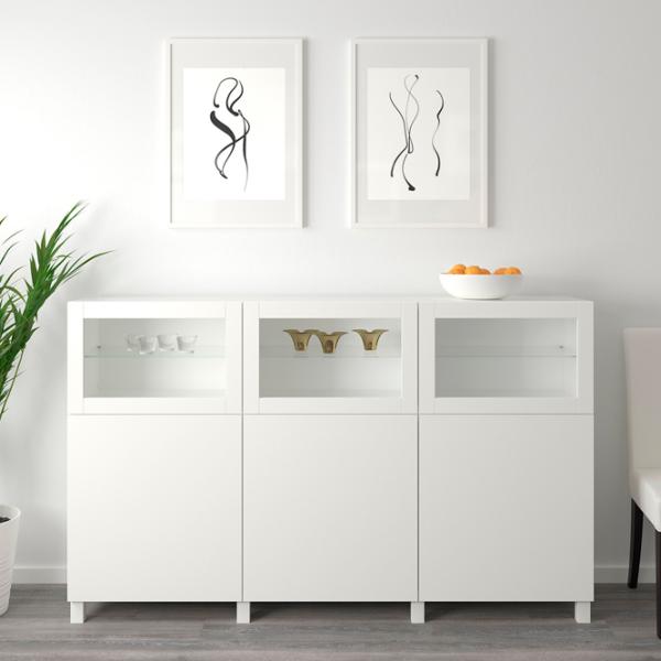 Dulap de bucătărie Ikea Besta/Sindvik/Stubbarp White / Sticlă photo 3 Dulap de bucătărie Ikea Besta/Sindvik/Stubbarp White / Sticlă photo 3