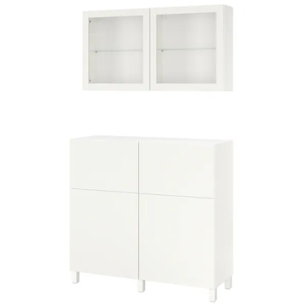 Dulap de bucătărie Ikea Besta/Sindvik/Stubbarp White / Sticlă photo 1 Dulap de bucătărie Ikea Besta/Sindvik/Stubbarp White / Sticlă photo 1