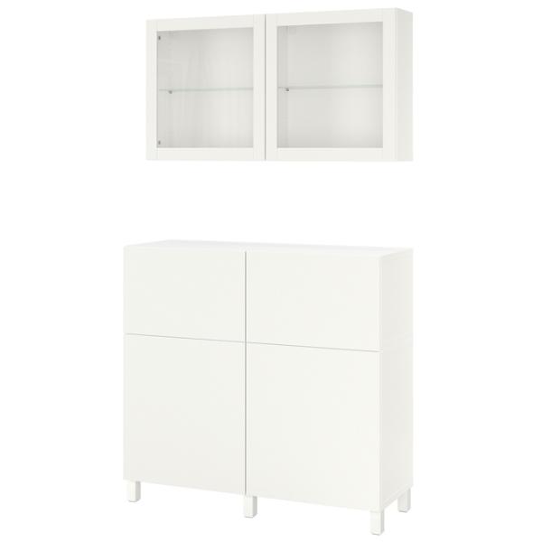 Dulap de bucătărie Ikea Besta/Sindvik/Stubbarp White / Sticlă photo 1 Dulap de bucătărie Ikea Besta/Sindvik/Stubbarp White / Sticlă photo 1