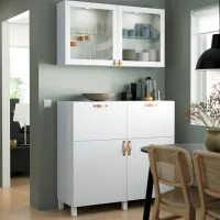 Dulap de bucătărie Ikea Besta/Sindvik/Stubbarp White / Sticlă photo 3