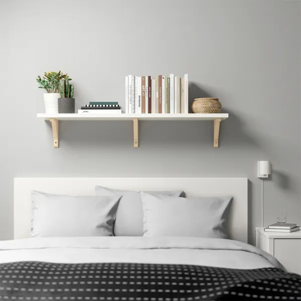 Полка Ikea Bergshult/Sandshult ДСП / Белый photo 2 Полка Ikea Bergshult/Sandshult ДСП / Белый photo 2