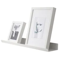 Raft Ikea Malmback Oțel inoxidabil / White