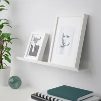 Raft Ikea Malmback Oțel inoxidabil / White photo 2