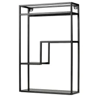 Полка Ikea Lindasen Нержавеющая сталь / Антрацит