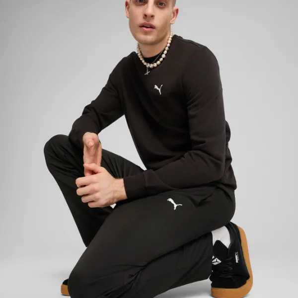 Pantaloni sportivi pentru bărbați Puma Essentials Logo Woven XL / Black photo 4 Pantaloni sportivi pentru bărbați Puma Essentials Logo Woven XL / Black photo 4