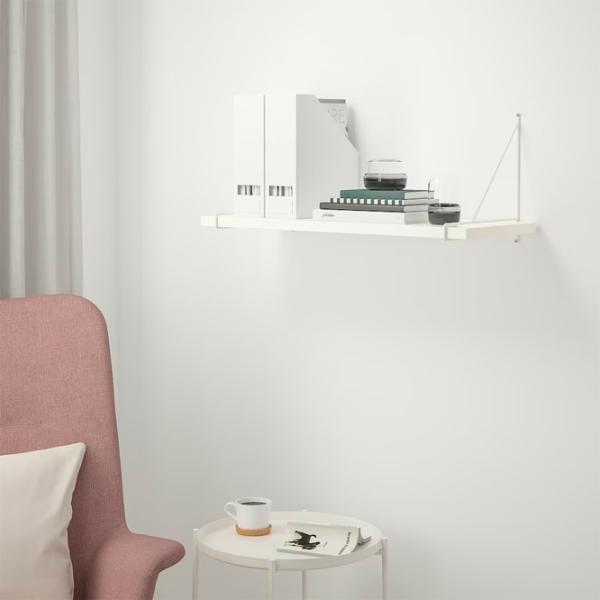 Полка Ikea Bergshult/Pershult ДСП / Белый photo 3 Полка Ikea Bergshult/Pershult ДСП / Белый photo 3