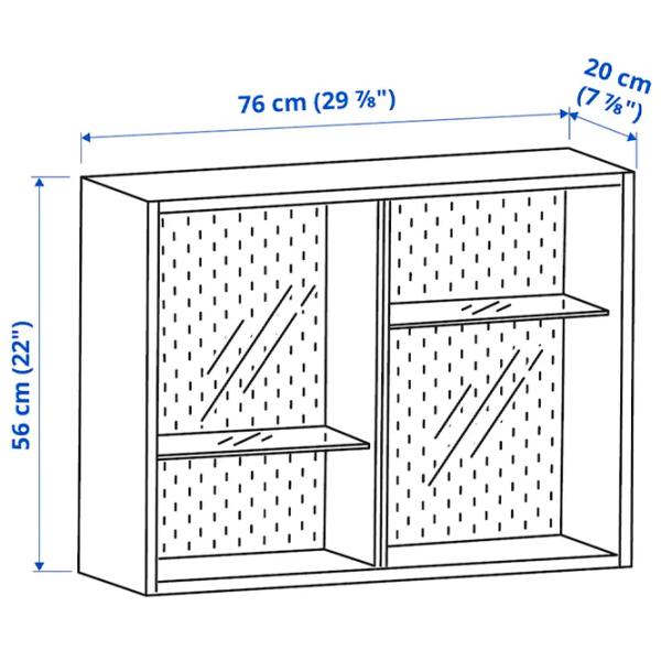Полка Ikea Uppspel Нержавеющая сталь / Тёмно-серый photo 13