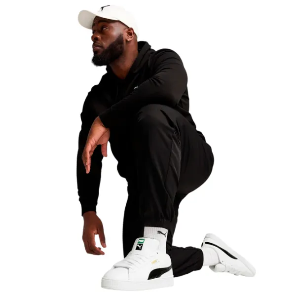 Pantaloni sportivi pentru bărbați Puma Essentials Logo Woven M / Black photo 5 Pantaloni sportivi pentru bărbați Puma Essentials Logo Woven M / Black photo 5