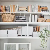 Raft Ikea Platsa Oțel inoxidabil / White photo 3
