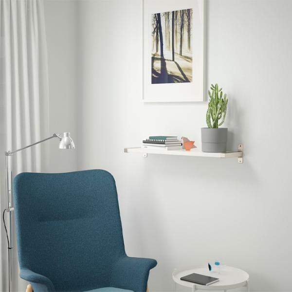 Полка Ikea Bergshult/Granhult ДСП / Белый photo 2 Полка Ikea Bergshult/Granhult ДСП / Белый photo 2