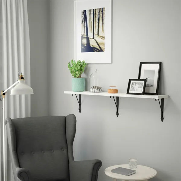 Полка Ikea Bergshult/Krokshult ДСП / Белый photo 3 Полка Ikea Bergshult/Krokshult ДСП / Белый photo 3