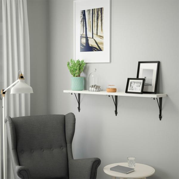 Полка Ikea Bergshult/Krokshult ДСП / Белый photo 3 Полка Ikea Bergshult/Krokshult ДСП / Белый photo 3