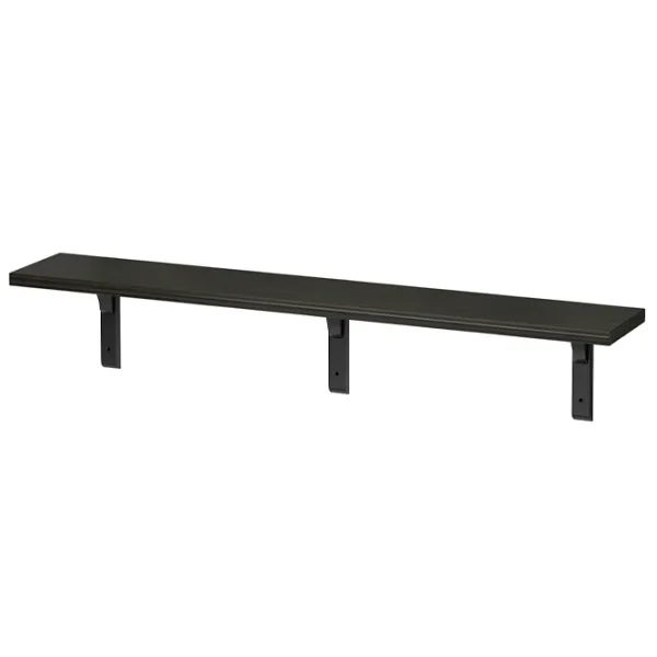 Полка Ikea Bergshult/Ramshult ДСП / Черный-коричневый photo 1