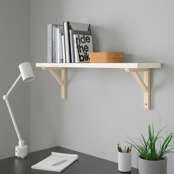 Полка Ikea Bergshult/Sandshult ДСП / Белый photo 3