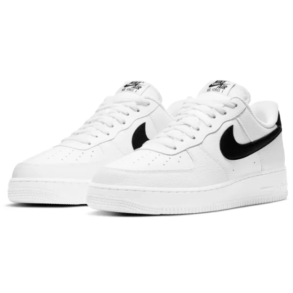 Кеды для мужчин Nike Air Force 1 '07 43 / Белый Черный photo 1