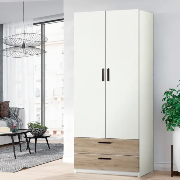 Шкаф Modern Andi 80 x 49см x 206 / ДСП / Белый photo 3