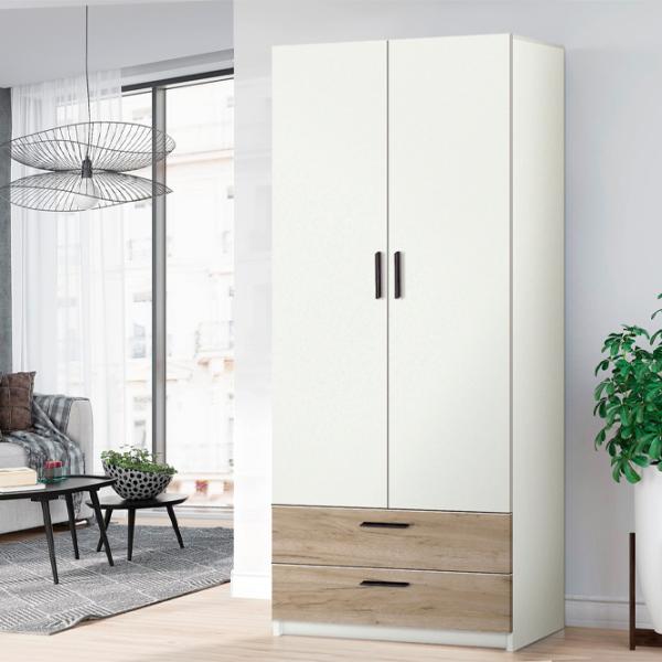 Шкаф Modern Andi 80 x 49см x 206 / ДСП / Белый photo 3