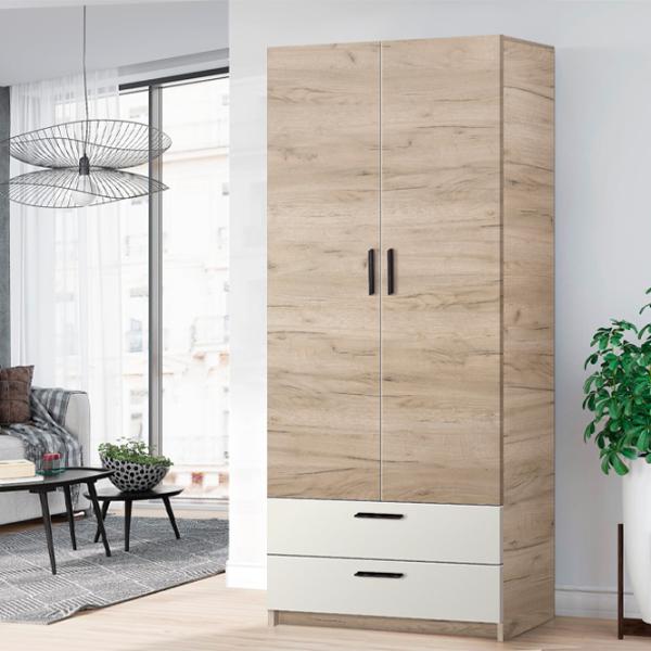 Шкаф Modern Andi 80 x 49см x 206 / ДСП / Дуб крафт серый photo 2