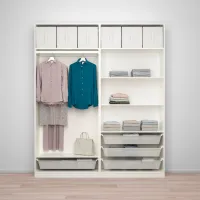 Шкаф Ikea Pax/Bergsbo 200 x 38см x 236.4 / ДСП / Белый photo 5