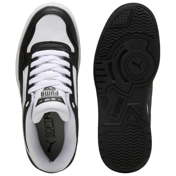Ghete pentru băieți Puma Rebound Retro Jr Demisezon / White photo 6 Ghete pentru băieți Puma Rebound Retro Jr Demisezon / White photo 6