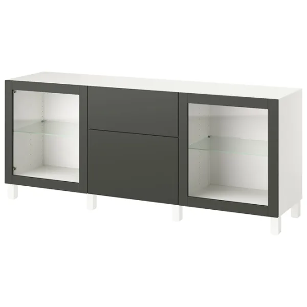 Dulap de bucătărie Ikea Besta/Lappviken/Sindvik/Stubbarp Gray / Sticlă photo 1 Dulap de bucătărie Ikea Besta/Lappviken/Sindvik/Stubbarp Gray / Sticlă photo 1