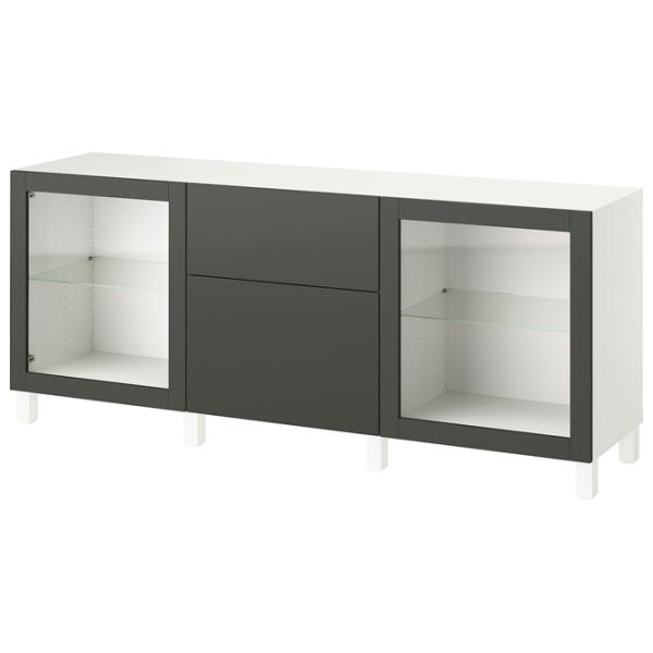 Dulap de bucătărie Ikea Besta/Lappviken/Sindvik/Stubbarp Gray / Sticlă photo 1 Dulap de bucătărie Ikea Besta/Lappviken/Sindvik/Stubbarp Gray / Sticlă photo 1